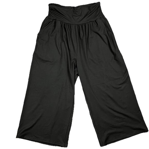 TARSE Womens Wide Leg High Rise Pants Large Loose Yoga Comfy Lounge Pants NWT - Picture 2 of 11